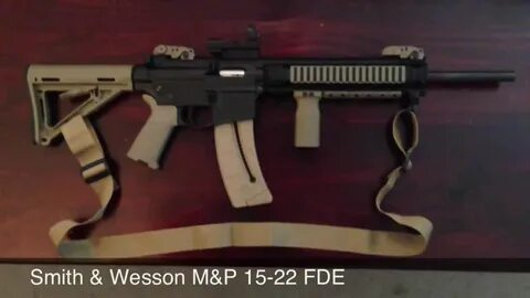 Smith & Wesson M&P 15-22 FDE with Magpul MOE Stock and Grip 