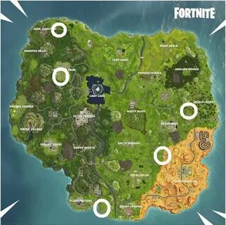 Fortnite: Carnival Clown Board Locations Map Week 9