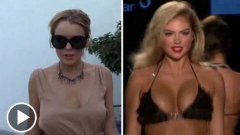 Lindsay Lohan vs. Kate Upton -- You Can't Look Away from Bouncy Showdo...