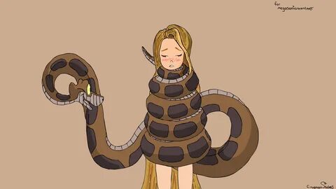 REQUEST) Rapunzel meets Kaa by CinnamonSnakes on DeviantArt