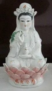 Богиня Милосердия KWAN YIN /фарфор BLANC DE CHINE Китай - по