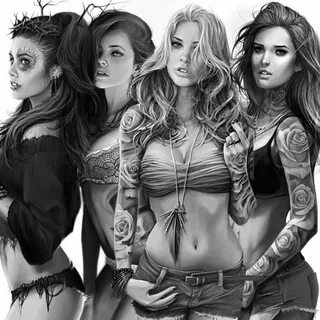 Incredible drawings works by designer tattoo David Garcia Se