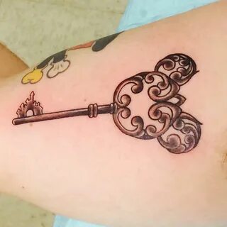 Disney Skeleton key tattoo #mickey #hiddenmickey #disney #ta