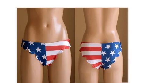 American Flag scalloped bikini Etsy