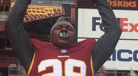 Redskins safety has 'Black Lives Matter' on mouthpiece (PHOT