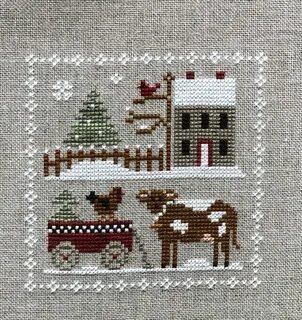 LHN Farmhouse Christmas Dixie Darlin' Fall cross stitch, Cro