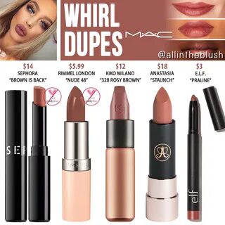 MAC Whirl Lipstick Dupes - All In The Blush