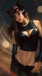 2160x3840 Catwoman Black Dress Sony Xperia X,XZ,Z5 Premium H