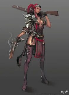 Gon Female Gunslinger from Blade & Soul Warrior woman, Pirat