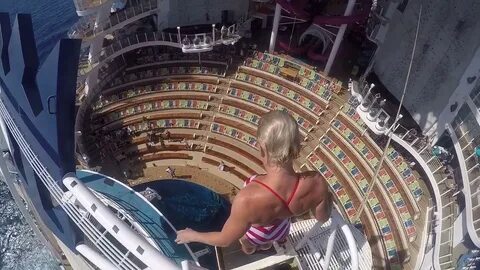 Daredevil Canadian Gymnast High Dives Into Cruise Ship Pool 