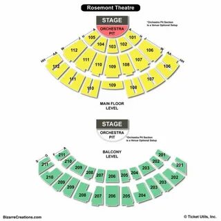 Rosemont Theatre Seating Chart Seating Charts & Tickets