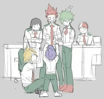 Kaminari & Sero & Kirishima & Midoriya & Todoroki Tododeku, 