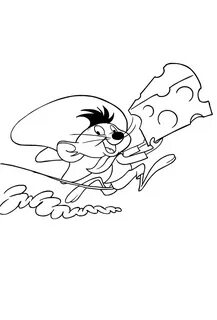 Drawing of Speedy Gonzales coloring page