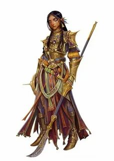 Female Human Cleric Fighter - Pathfinder PFRPG DND D&D d20 f