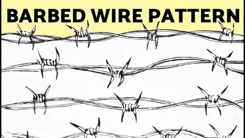 How to Draw a Barbed Wire Pattern - YouTube