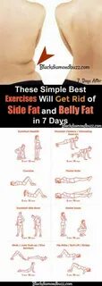 Best exercises to get rid of side fat love handles and belly fat fast in 7 ...