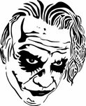 Head Angry Joker Silhouette Clipart SVG File
