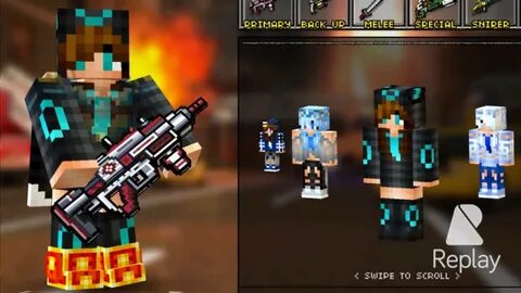 Shiny umbreon girl skin Pixel Gun 3d - YouTube