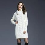 2018 новый зимний женский свитер с высоким воротом Женский в