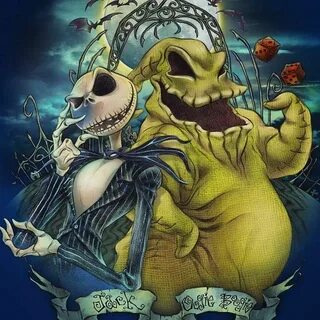 Seriously dig this art of Oogie Boogie and Jack Can'. Nightm