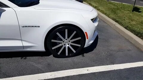 2017 Camaro 2LT White with Kalahari interior, 22 inch dub sh