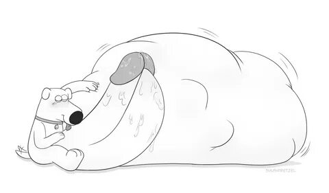 smushpretzel, brian griffin, family guy, monochrome, balls, big balls, big....