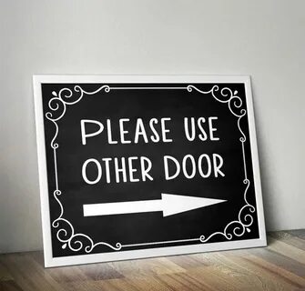 Please use other door Please use front door by HappyDigitalS