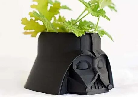 3D Printed Star Wars Darth Vader Flower Pot Darth vader deco