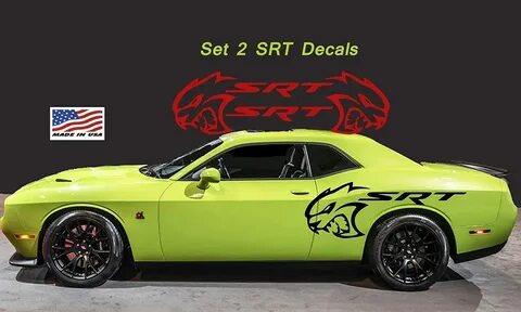 Sports Cars powered by srt decal SRT Hellcat Decal Sticker S