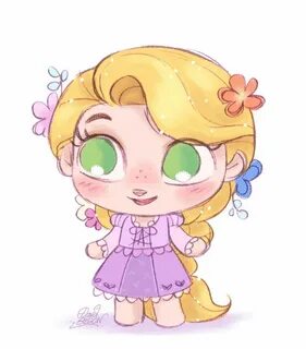 Petite Rapunzel by David Gilson Disney art, Disney princess 