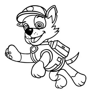 PAW Patrol - Rocky recycler dog in action with his vehicle
