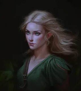 Half elf woman layariel by chazillah Arte duende, Retratos, 