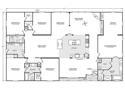 Riverknoll 45765M Modular home floor plans, Modular home pla