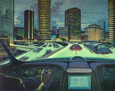 Imagine a future city of raised super highways Retro futuris