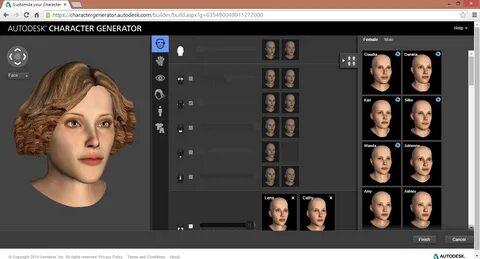 Autodesk Character Generator: Creating Penny " robothead