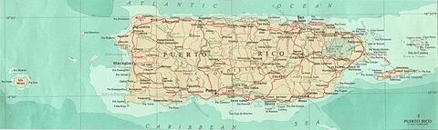 MAP OF PUERTO RICO Puerto rico map, Puerto rico, Map
