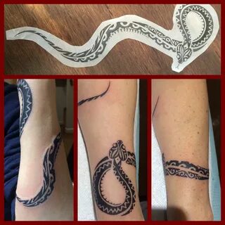 Wrap around tribal snake tattoo. Wrap around wrist tattoos, 