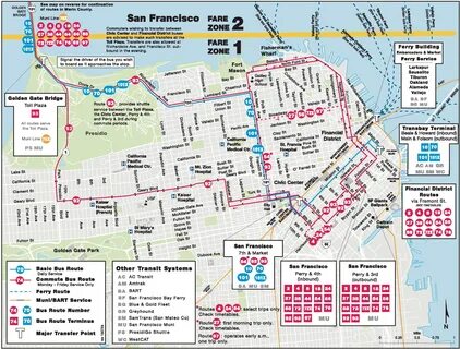 San Francisco bus map