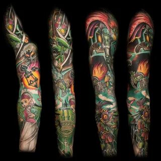 Recently finished me LoZ-themed sleeve! - post Zelda tattoo,