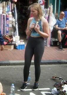 Sexy girls on the street, girls in jeans, spandex and leggin