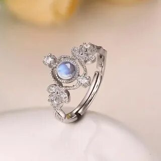 Handmade Top Quality Natural Moonstone Rings For Women 925 S
