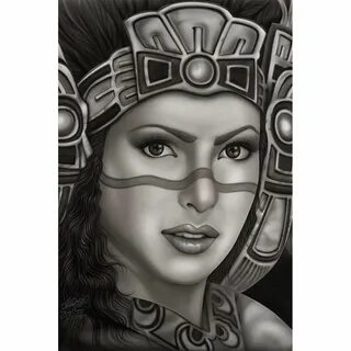 Inked Boutique - Aztec Princess Fine Art Print by Big Ceeze 