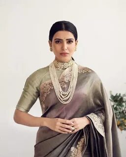 Grey Tissue Silk Saree Indian saree blouses designs, Saree t