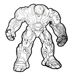 Free Coloring Pages Hulkbuster