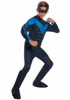 Leather Nightwing Jacket Costume For Adults And Kid Cosplay 