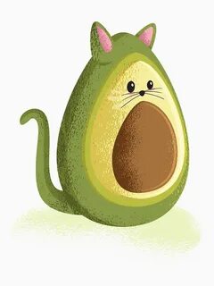 Avocado Cat Cute and funny Essential T-Shirt by Ajtheaddress