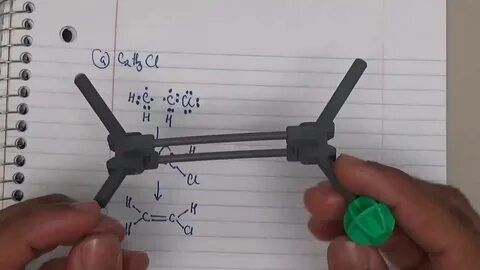 Problem Solving: Lewis Structure example, C2H3Cl, C3H4(two d