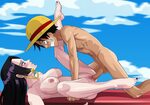 Boa and Luffy - Nearphotison - One Piece