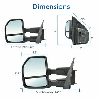 Зеркало Towing Mirrors For 2015-2020 Ford F-150 Power Heated