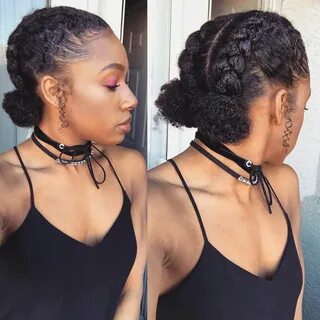 double afro puff Short natural hair styles, Natural hair bra